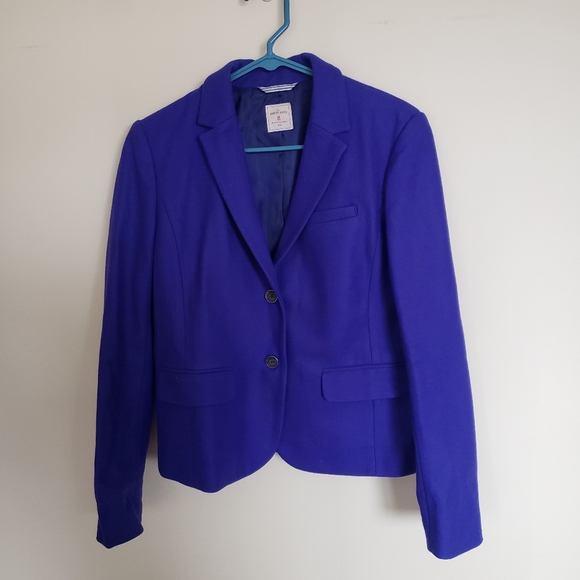 Gap Wool Blend Bright Purple Academy Blazer Size 8 - Picture 1 of 12